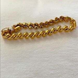 14K gold San Marco style link bracelet